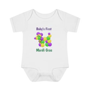 Baby’s First Mardi Gras Infant Baby Rib Bodysuit