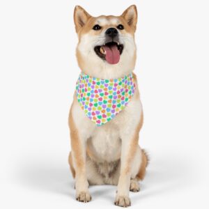 Dog Valentine’s Day Heart Candies Pet Bandana Collar