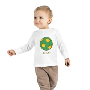 Brazil Soccer Toddler Long Sleeve Tee