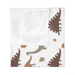 Brown Neutral Tones Baby Swaddle Blanket