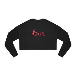 Valentine’s Day Love Women’s Cropped Sweatshirt