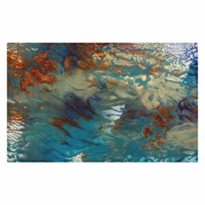 Teal Blue Copper Dornier Rug