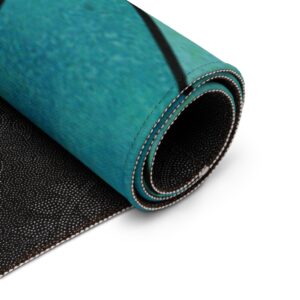 Teal Black Geometric Dornier Rug