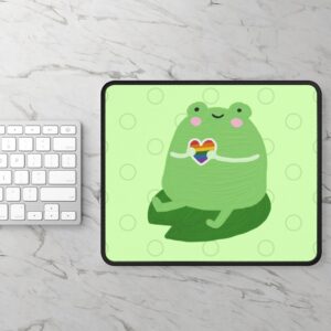 Cute Frog Themed Mouse Pad