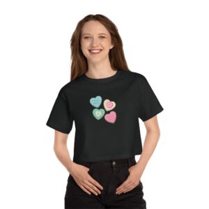 Candy Hearts Women’s Heritage Cropped T-Shirt