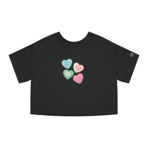 Candy Hearts Women’s Heritage Cropped T-Shirt