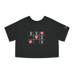 Tic Tac Toe Tee Champion Women’s Heritage Cropped T-Shirt