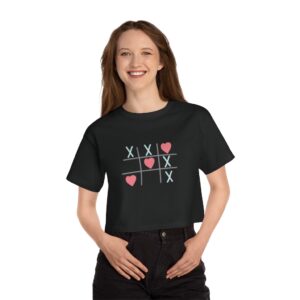 Tic Tac Toe Tee Champion Women’s Heritage Cropped T-Shirt