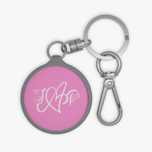 Personalized 3 Letter Monogram Keyring Tag