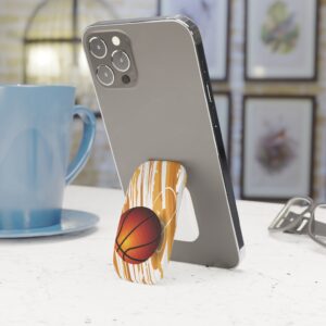 Basketball Phone Click-On Grip