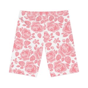 Pink Floral Women’s Bike Shorts