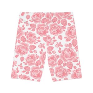 Pink Floral Women’s Bike Shorts
