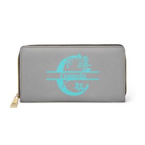 Personalized Monogram Zipper Wallet