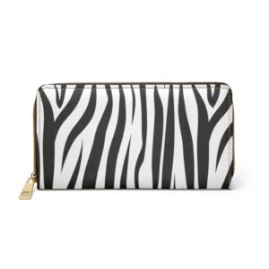 Zebra Print Zipper Wallet