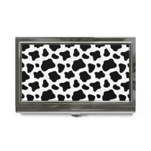 Cow Print Business Card Holder