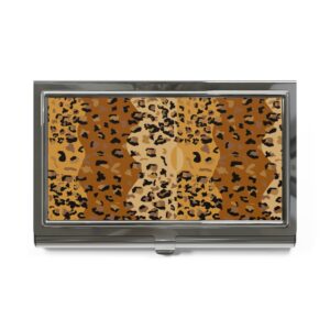 Leopard Business Card Holder