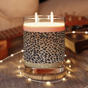 Leopard Animal Print Candle Scented Candle – Full Glass, 11oz