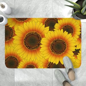 Sunflower Memory Foam Bath Mat