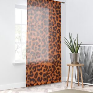 Leopard Animal Print Window Curtain