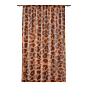 Leopard Animal Print Window Curtain