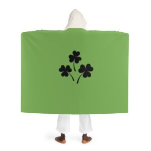 St Patrick’s Day Hooded Sherpa Fleece Blanket