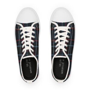 Plaid Men’s Low Top Sneakers