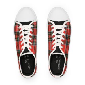 Plaid Men’s Low Top Sneakers