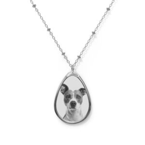 Personalized Custom Photo Dog Necklace Oval Necklace