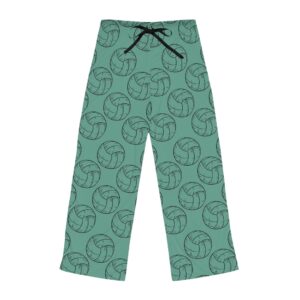 Green Volleyball Women’s Pajama Pants (AOP)