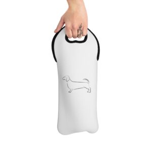 Dachshund Wine Tote Bag