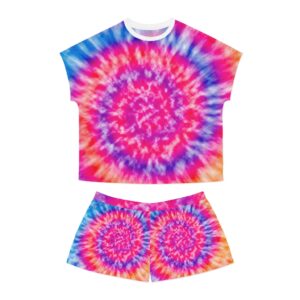 Tie Dye Women’s Short Pajama Set (AOP)