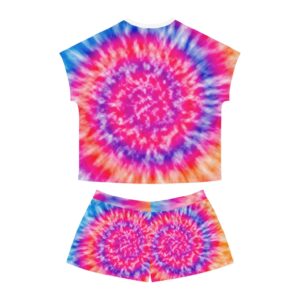 Tie Dye Women’s Short Pajama Set (AOP)