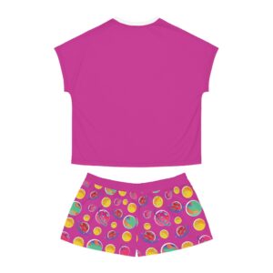 Pink Planets Women’s Short Pajama Set (AOP)