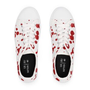 Blood Splatter Women’s Low Top Sneakers