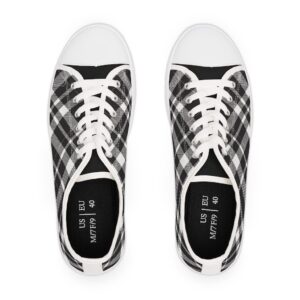 Plaid Women’s Low Top Sneakers