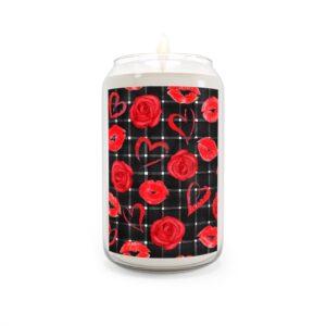 Valentine’s Day Hearts and Lips Aromatherapy Candle, 13.75oz