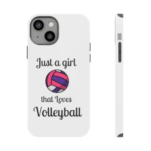 Girl Volleyball Impact-Resistant Cases