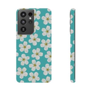 White Cherry Flowers Floral Impact-Resistant Cases