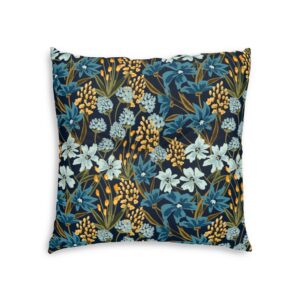 Floral Tufted Floor Pillow, Square