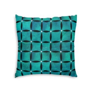 Moroccan Pattern Tufted Floor Pillow, Square