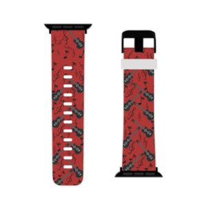 Red Guitar Watch Band for Apple Watch