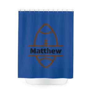 Personalized Football Shower Curtain