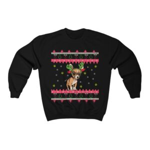 Chihuahua Ugly Christmas Sweater – Chihuahua UCS – Chihuahua owner gift- xmas gift – Unisex Heavy Blend Crewneck Sweatshirt