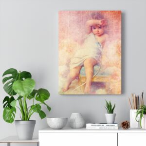 Vintage Angel Portrait Picture Wall Art Wall Decor Angels Renaissance Italian Canvas Gallery Wraps