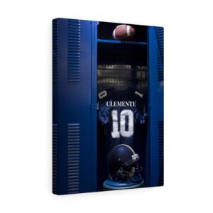 Personalized Football Locker – Canvas Gallery Wrap