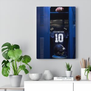 Personalized Football Locker – Canvas Gallery Wrap