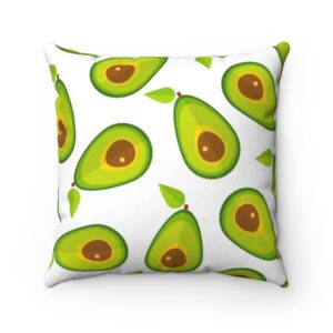 Avocado Pillow – Avocado obsessed – Avocado Decor – Avocado Theme – Spun Polyester Square Pillow