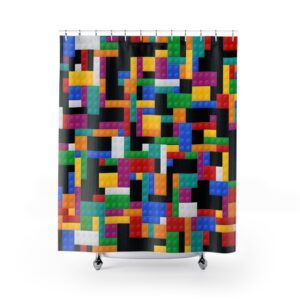 Building Blocks Shower Curtain