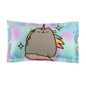 Girl Unicorn Themed Microfiber Pillow Sham