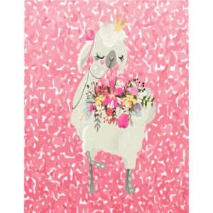 Pink Llama Microfiber Duvet Cover